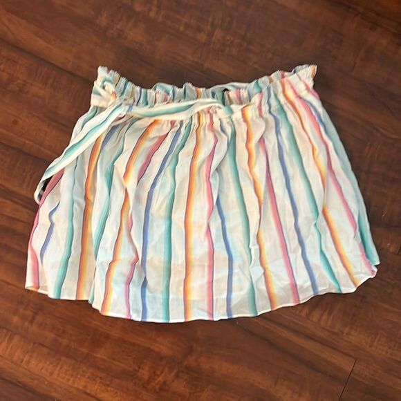 Cute Gap Mini Skirt - Size Small - Colorful Pastel Cloth Skirt with Belt - Picture 1 of 3